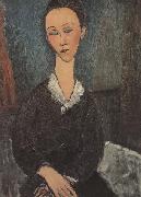 Femme au col Bianc (mk38) Amedeo Modigliani